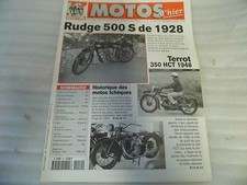 REVUE MOTOS D'HIER N° 10 FEVRIER 1999 /RUDGE 500S 1928/TERROT 350 HCT 1948
