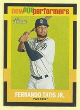 2020 Topps Heritage Baseball Fernando Tatis Jr New Age Performers Padres #NAP-24