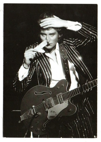 Johnny hallyday carte postale - johnny,