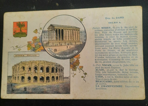 Cpa pastille valda blason - cpa,