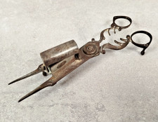CISEAUX Mouchette ETEIGNOIR a Bougie Chandelles Meche Fer Forge Outils XIXe E37
