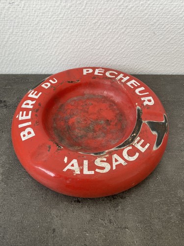 Ancien cendrier emaille pub - cendrier,