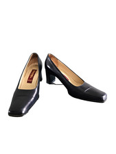 Escarpins Cuir Bleu Marine P