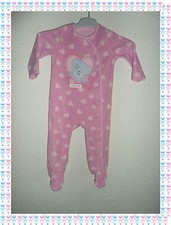 B - Pyjama Grenouillère Polaire Rose Me to You Tiny Tatty Teddy T 9 - 12 Mois 