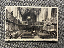 CPA LA CHAISE DIEU ÉGLISE LE CHŒUR  STALLES TAPISSERIE ET TOMBEAU