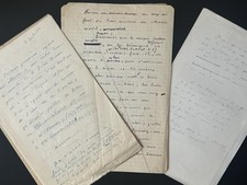 Manuscrits travail marcel - manuscrits, travail,