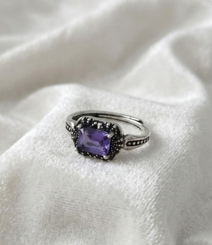 Bague améthyste argent - bague,