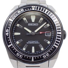 Montre Homme SEIKO Noir Samurai 200M Diver 7S35-00B0 Automatique Cadran Noir SS