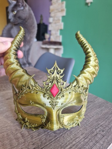 Masque halloween démon - masque,