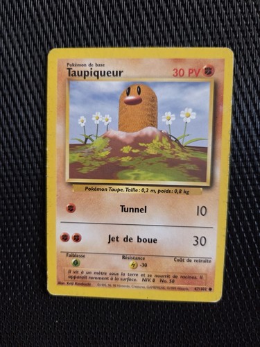 Carte pokemon taupiqueur - carte,