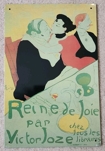 Plaque métal reine joie - reine,