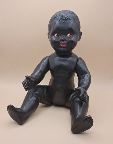 1930 ancien poupon - noir, en