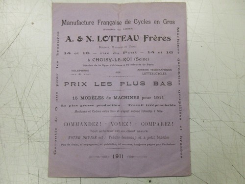 Ancien catalogue cycles n - cycles, a&n