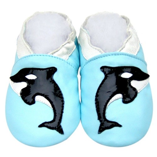Chaussons cuir souple - cuir,
