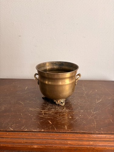 Cache pot laiton doré - cache,