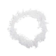 Boa de Plume Blanc Pelucheux