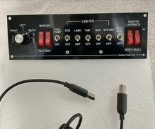 Simulated Cessna Switch Panel