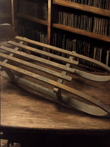 Luge ancienne bois - ancienne,