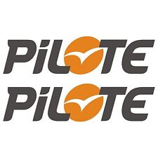 2 x PiLOTE 50cm x 12,5cm autocollant sticker camping car caravane caravan