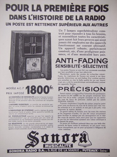 Publicité presse 1935 - publicitÉ,