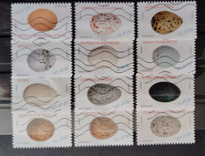 france oblitérés.lot autoadhesifs serie complete les oeufs d oiseaux