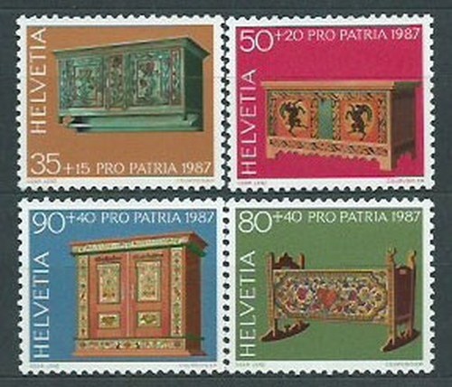 Suisse courrier 1987 - suisse,