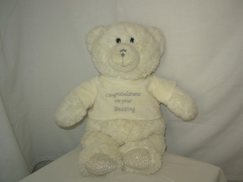 Peluche ours blanc nounours - ours,