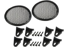 Grilles pour haut-parleur 12.5cm Noir Perforation en elipse
