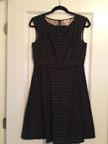 Ann taylor loft black eyelet - taylor,