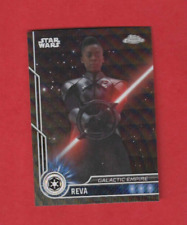 2023 Topps Star Wars Chrome Insert Black Wave Refractor Reva carte n°7