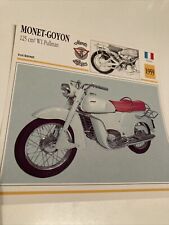 Monet Goyon 125 cm3 W1 Pullman 1959 carte moto de collection Atlas France
