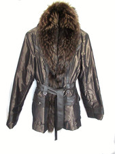 Veste  longue marron foncé
