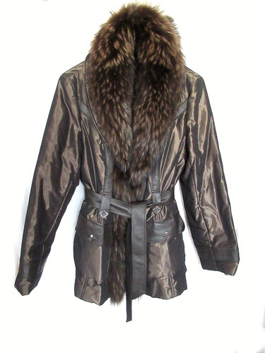 Veste longue marron foncé - marron,