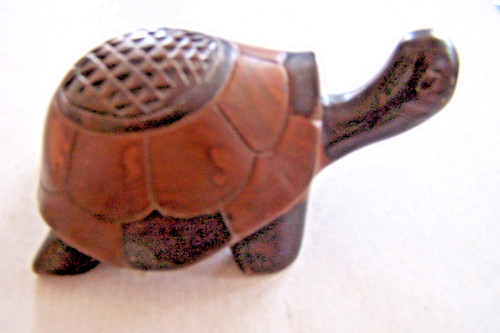 Statuette tortue signée nkom - statuette,