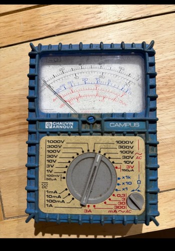 Multimetre analogique chauvin - multimetre,