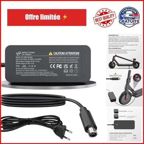 Chargeur trotinette - chargeur,