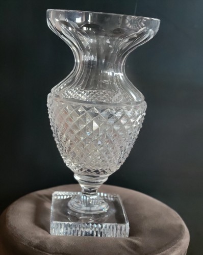 Vase cristal taillé - en,