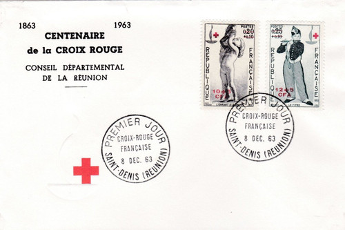 Reunion cfa 357 358 - 357, fdc