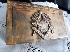 FRANC MACONNERIE TABATIERE EMBLEME MACONNIQUE