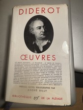 Livre Collection La Pleiade DIDEROT Oeuvres. 1962