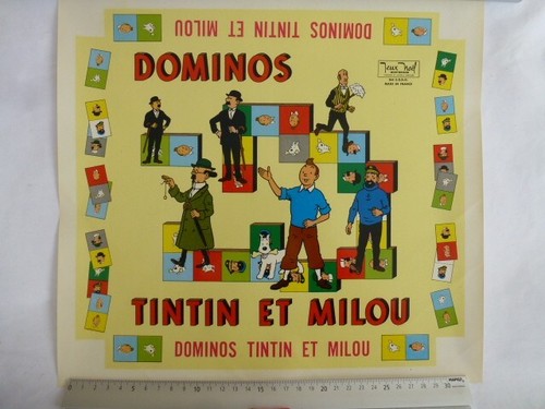 1970 herge affichette vernie - herge-affichette,