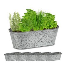 Pots en Zinc Lot de 6 bacs à