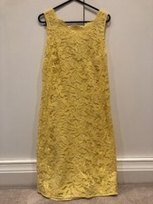 Robe jaune en dentelle Emilio