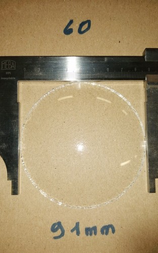 Verre bombé lentille - , lunette