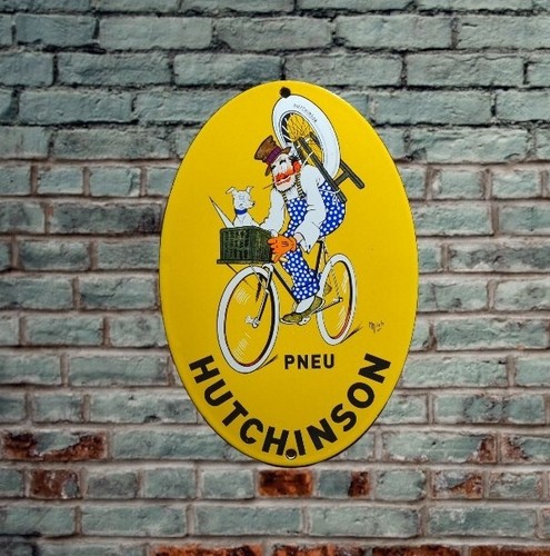 Plaque émaillée hutchinson - émaillée,