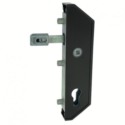 Serrure portail noir pose - portail,