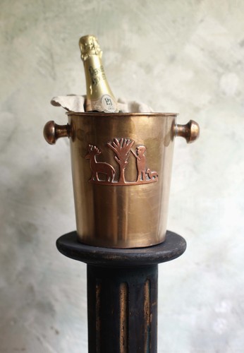 Brutalist brass champagne - brass,