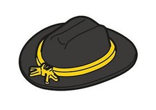 PLAYMOBIL CHAPEAU NORDISTE YANKEE FORT REF 6274 5245 5249