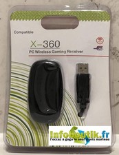 Receiver Récepteur Sans Fil Adaptateur XBOX 360 Manette pour PC Windows Noir