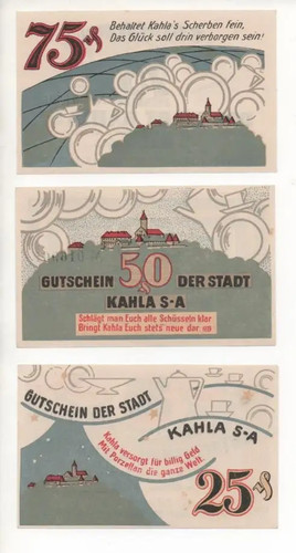 Notgeld kahla 3 - -,